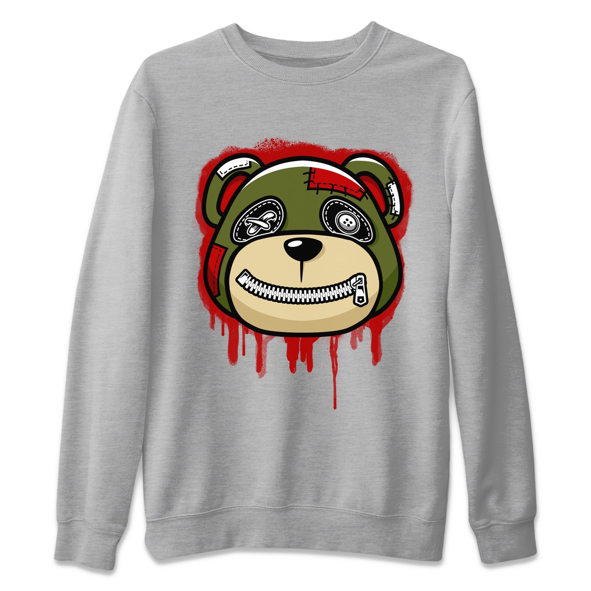 Bear Face Unisex Sweater – Air Jordan 1 Travis Scott Olive, Sneakers Matching Sweater
