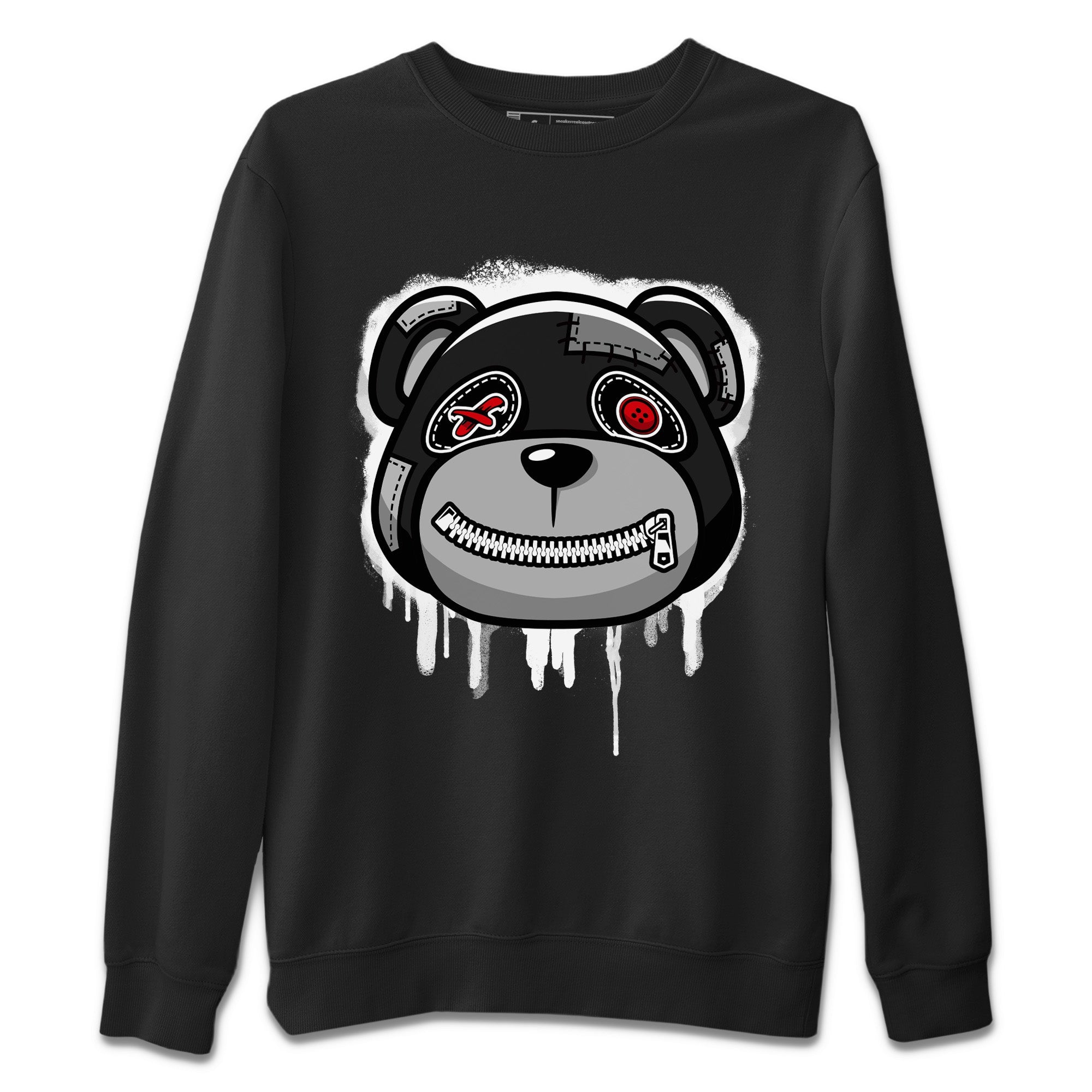 Bear Face Unisex Sweater – Air Jordan 4 Black Canvas, Sneakers Matching Sweater