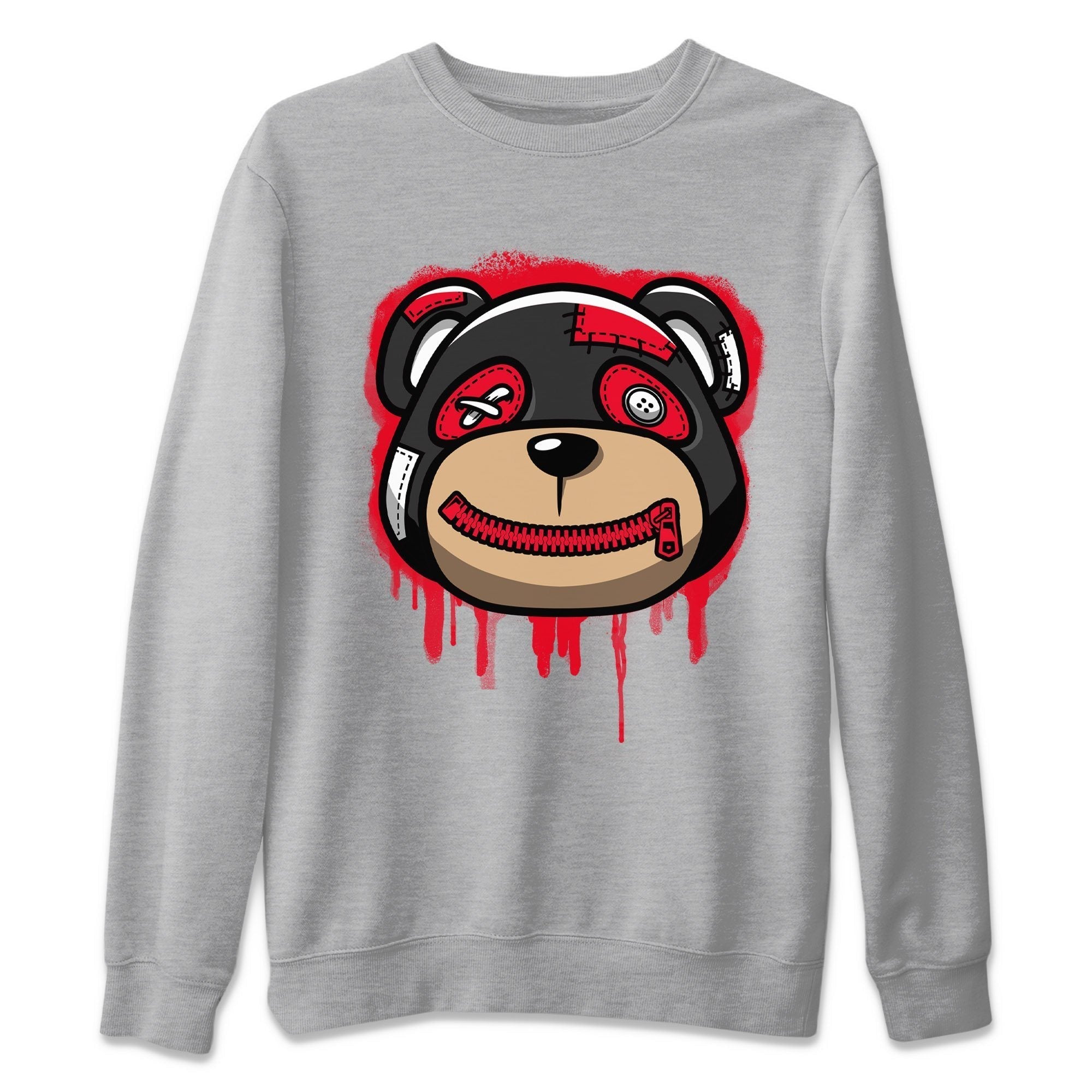 Bear Face Unisex Sweater – Air Jordan 4 Red Thunder, Sneakers Matching Sweater