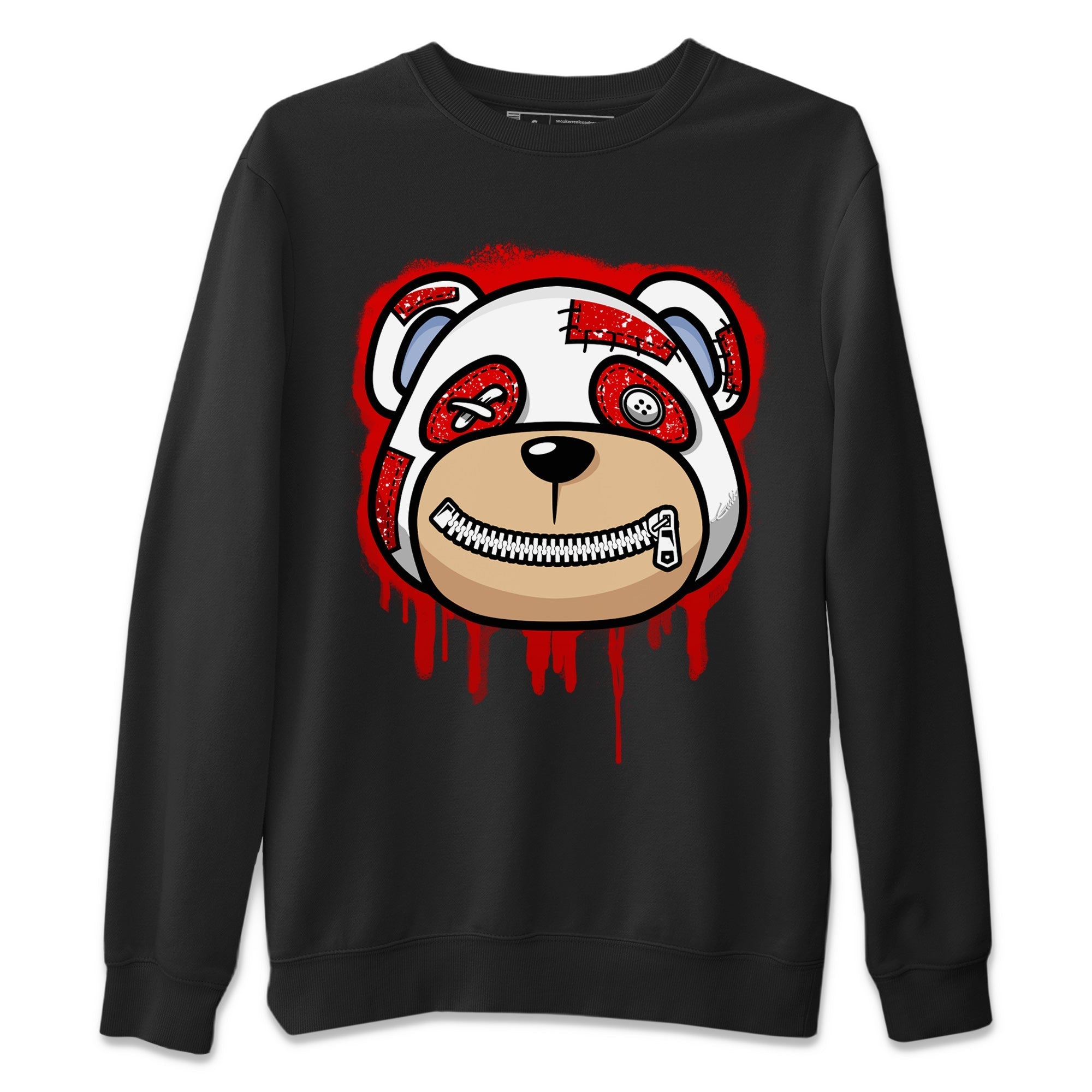 Bear Face Unisex Sweater – Air Jordan 6 Red Velvet Cookies, Sneakers Matching Sweater