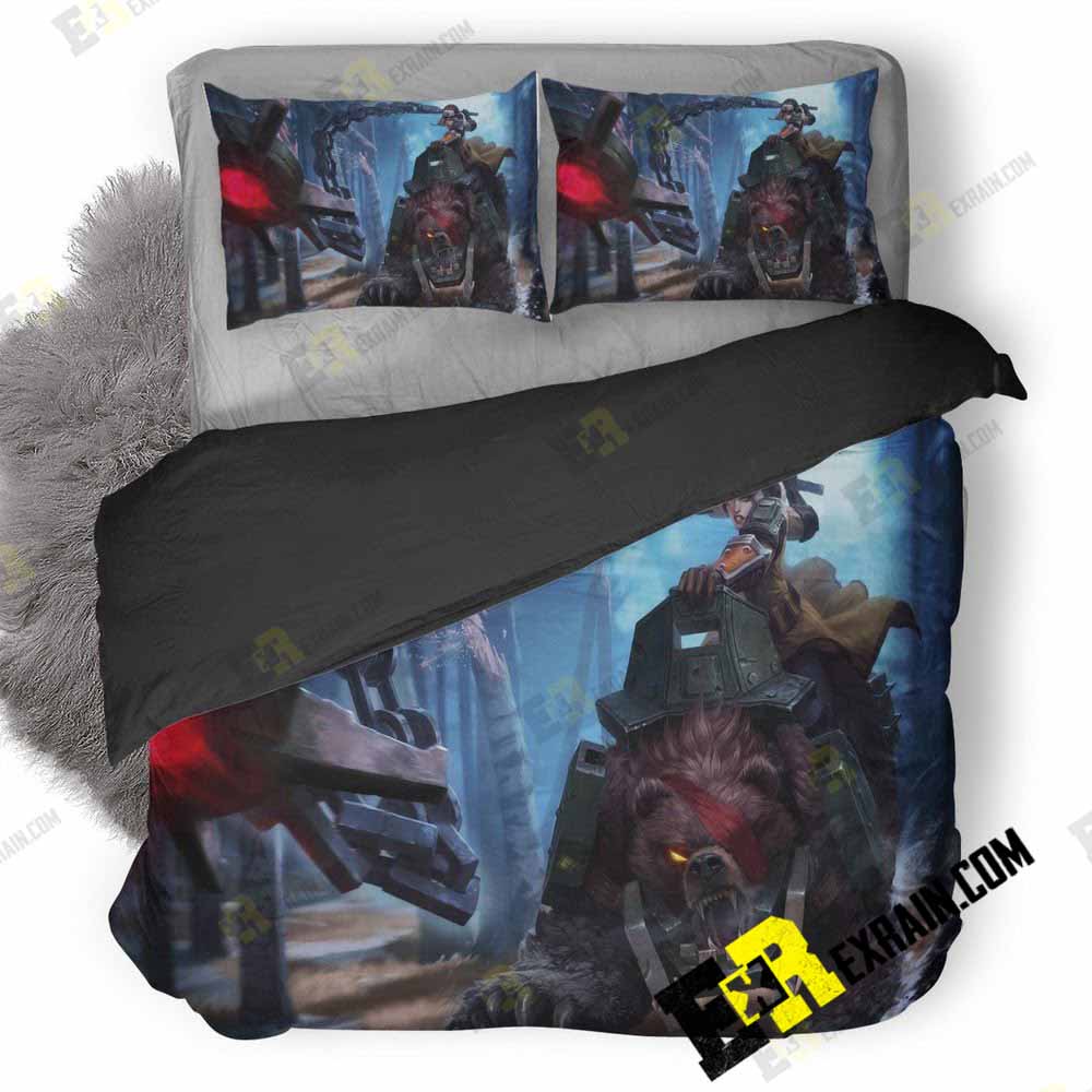 Bear League Of Legends 3D Customized Duvet Cover Bedding Set