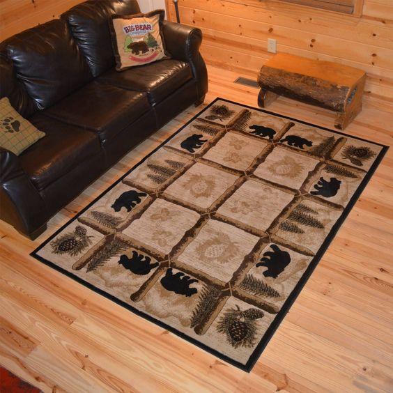 Bear Rustic Limited Edition Rectangle Rug