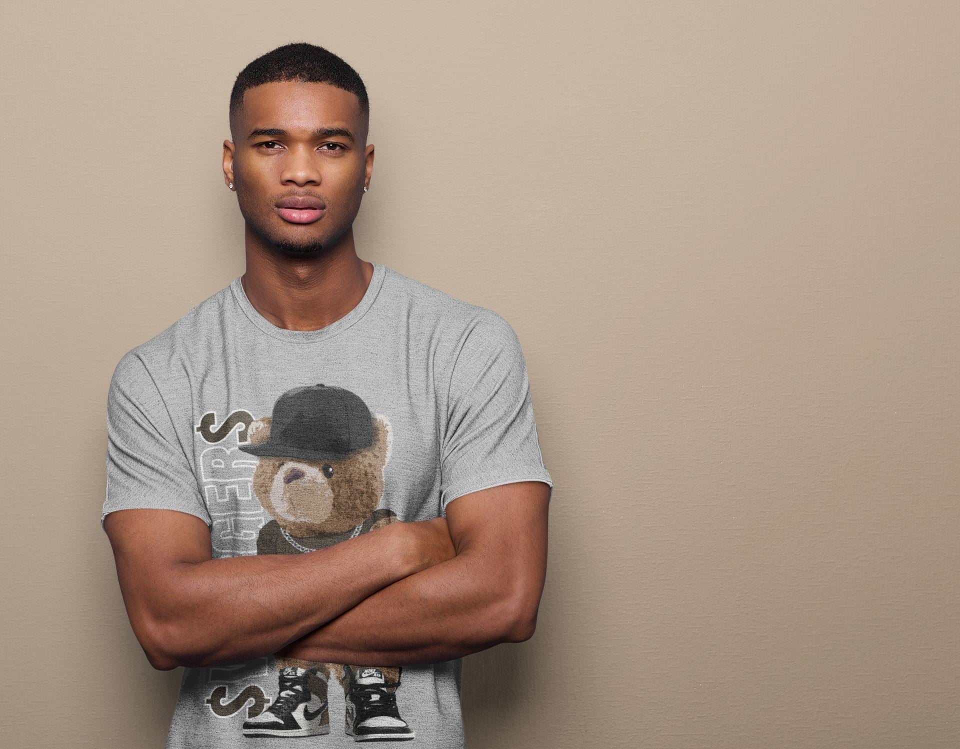 Bear Swaggers Unisex Sweater – Air Jordan 1 Dark Mocha, Sneakers Matching Sweater