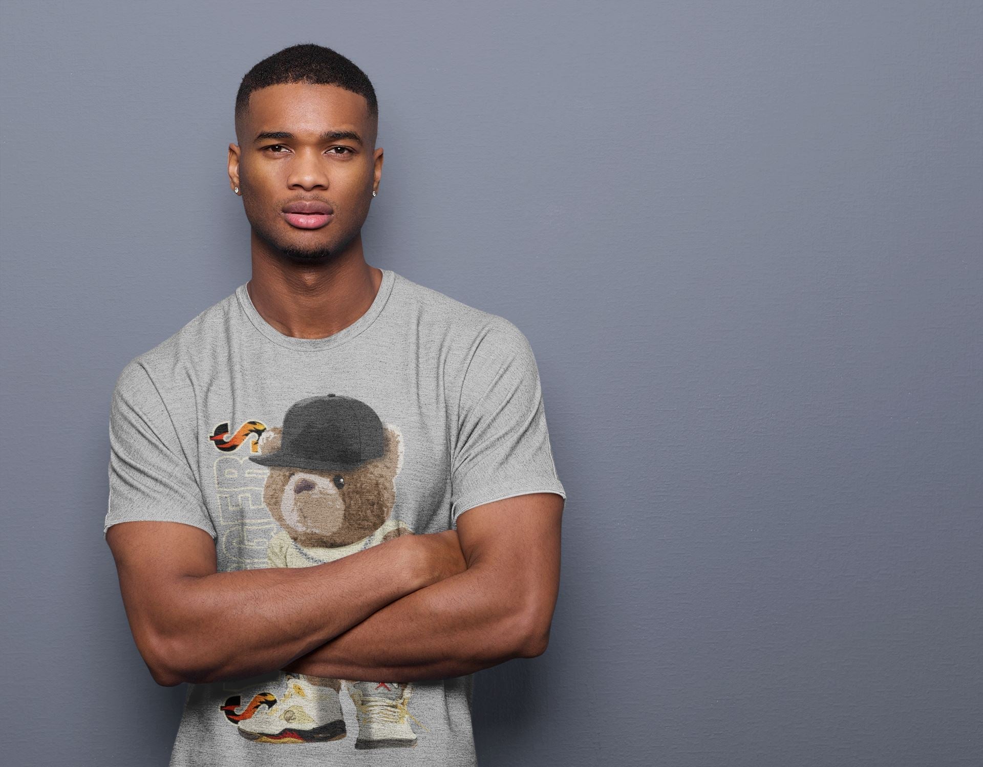 Bear Swaggers Unisex Sweater – Air Jordan 5 OFF-WHITE Sail, Sneakers Matching Sweater