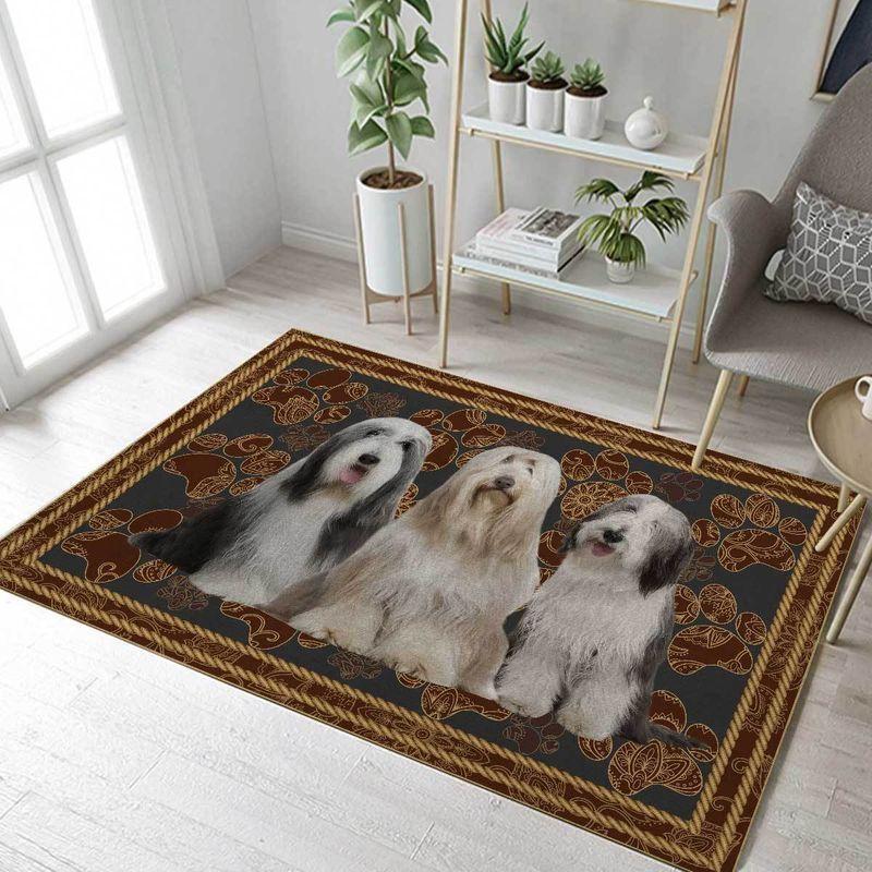 Bearded Collie Limited Edition Rectangle Rug