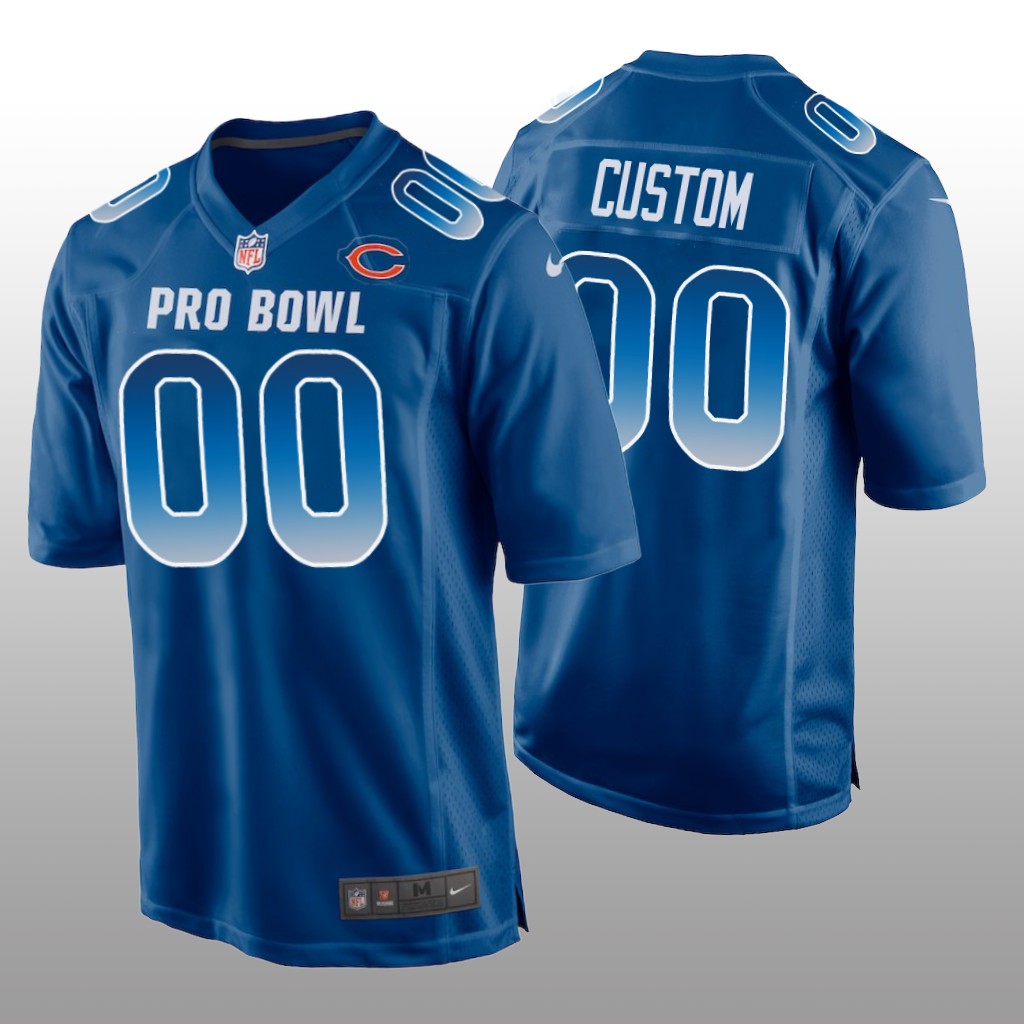 Bears Custom NFC Game Royal Jersey - 2019 Pro Bowl