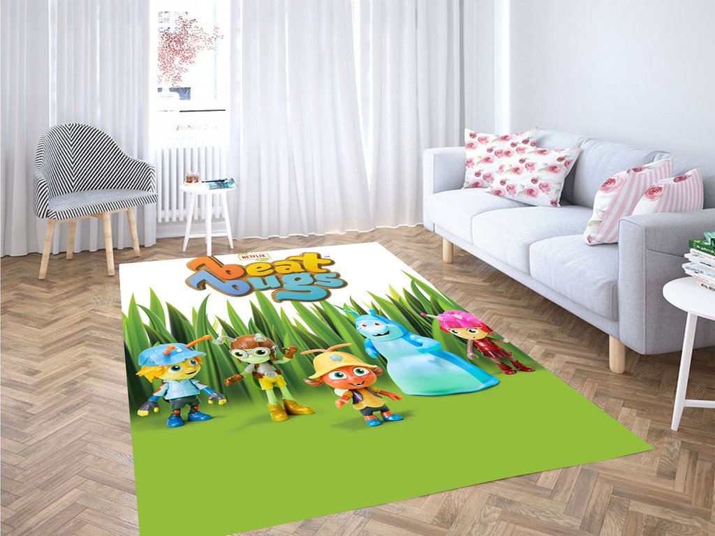 Beat Bugs Living Room Modern Carpet Rectangle Rug