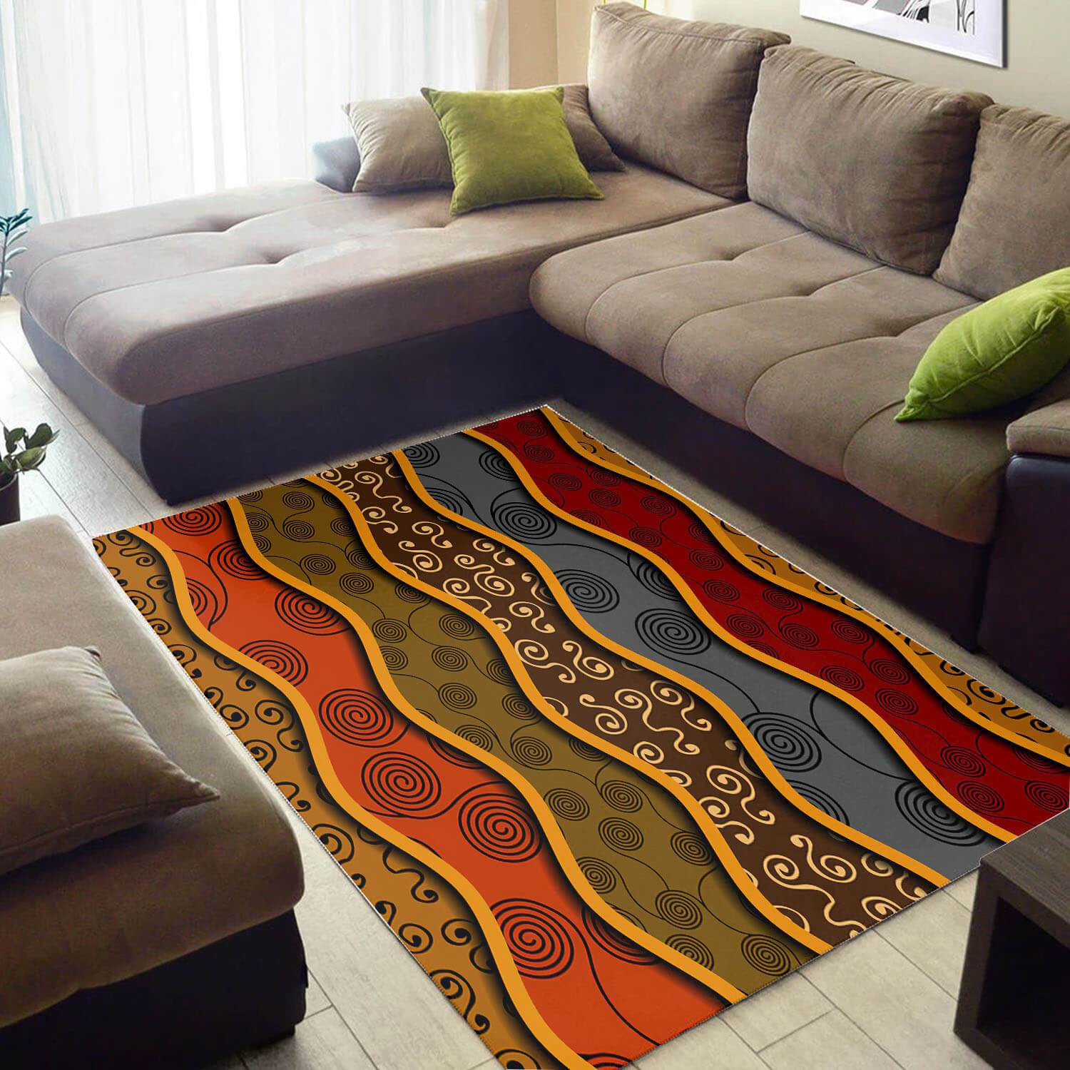 Beautiful African Adorable Afro American Afrocentric Art Style Themed Home Rectangle Rug