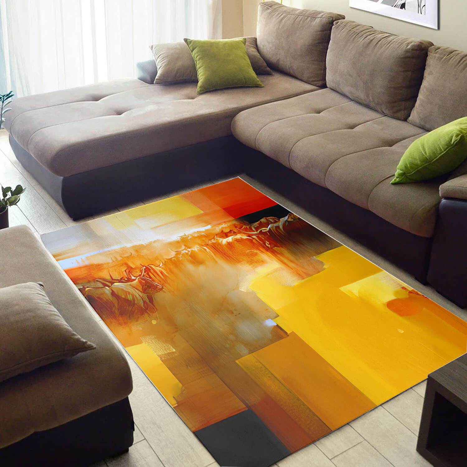 Beautiful African American Awesome Black Art Safari Animals Style Carpet House Rectangle Rug