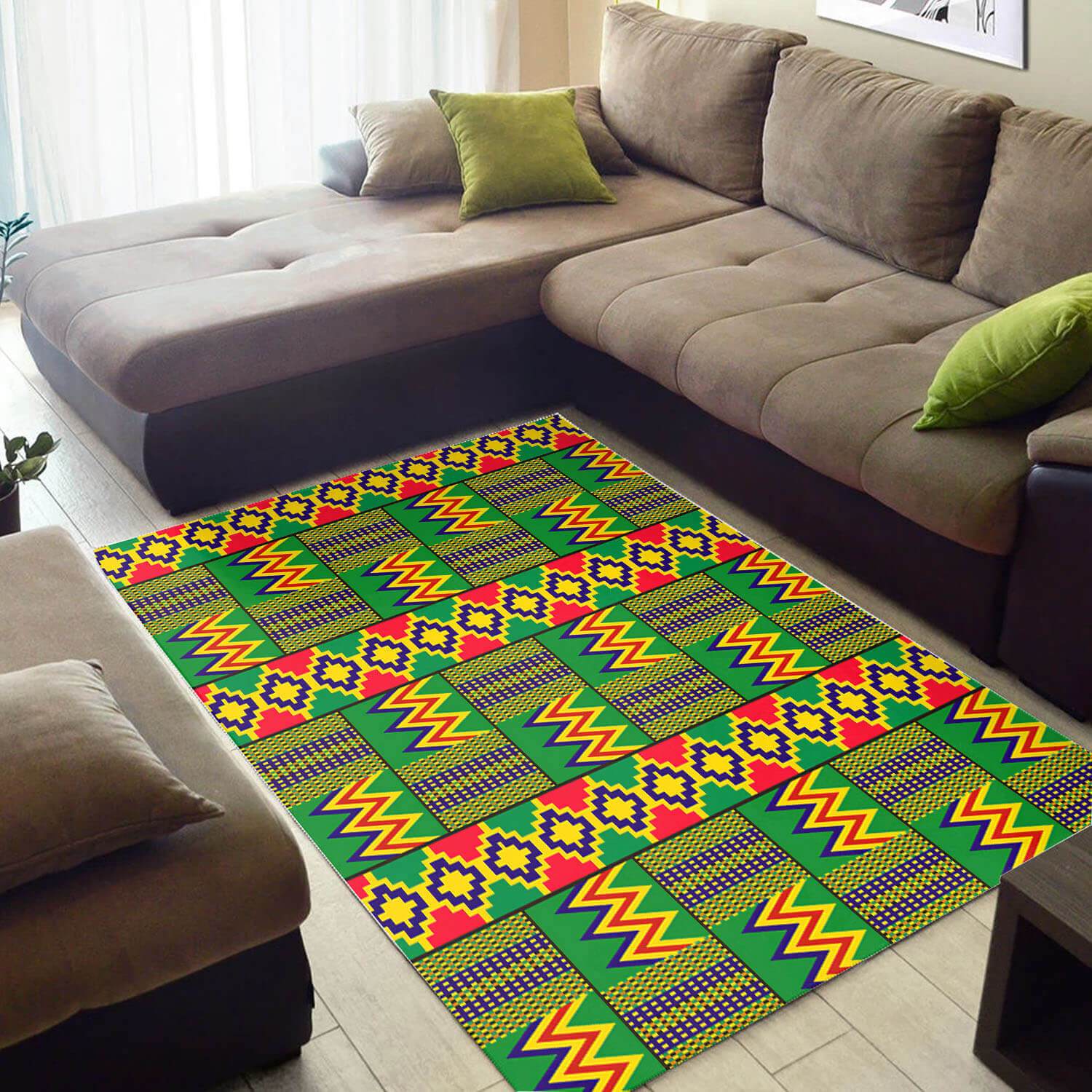 Beautiful African American Graphic Afro Ethnic Seamless Pattern Design Floor Carpet Inspired Living Room Rectangle Rug