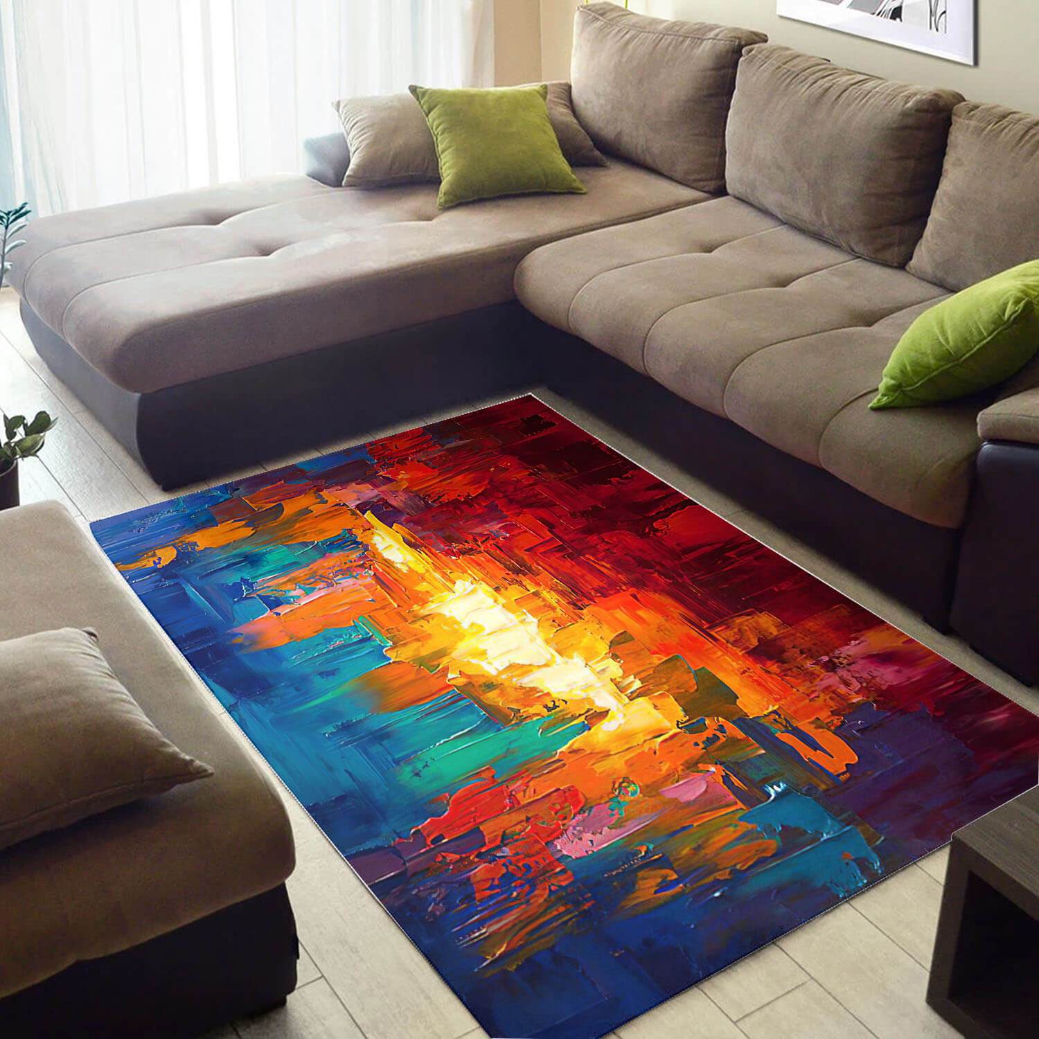 Beautiful African Attractive Natural Hair Afrocentric Art Style Area Inspired Home Rectangle Rug