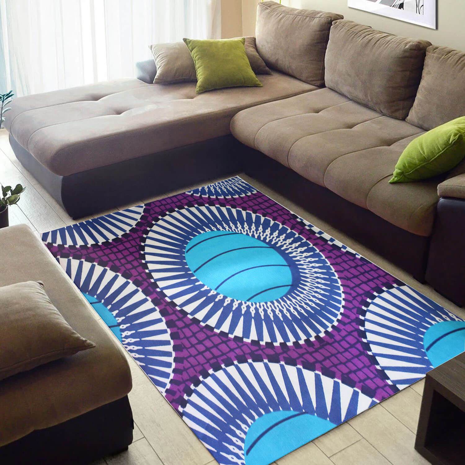 Beautiful African Attractive Natural Hair Seamless Pattern Themed Room Rectangle Rug