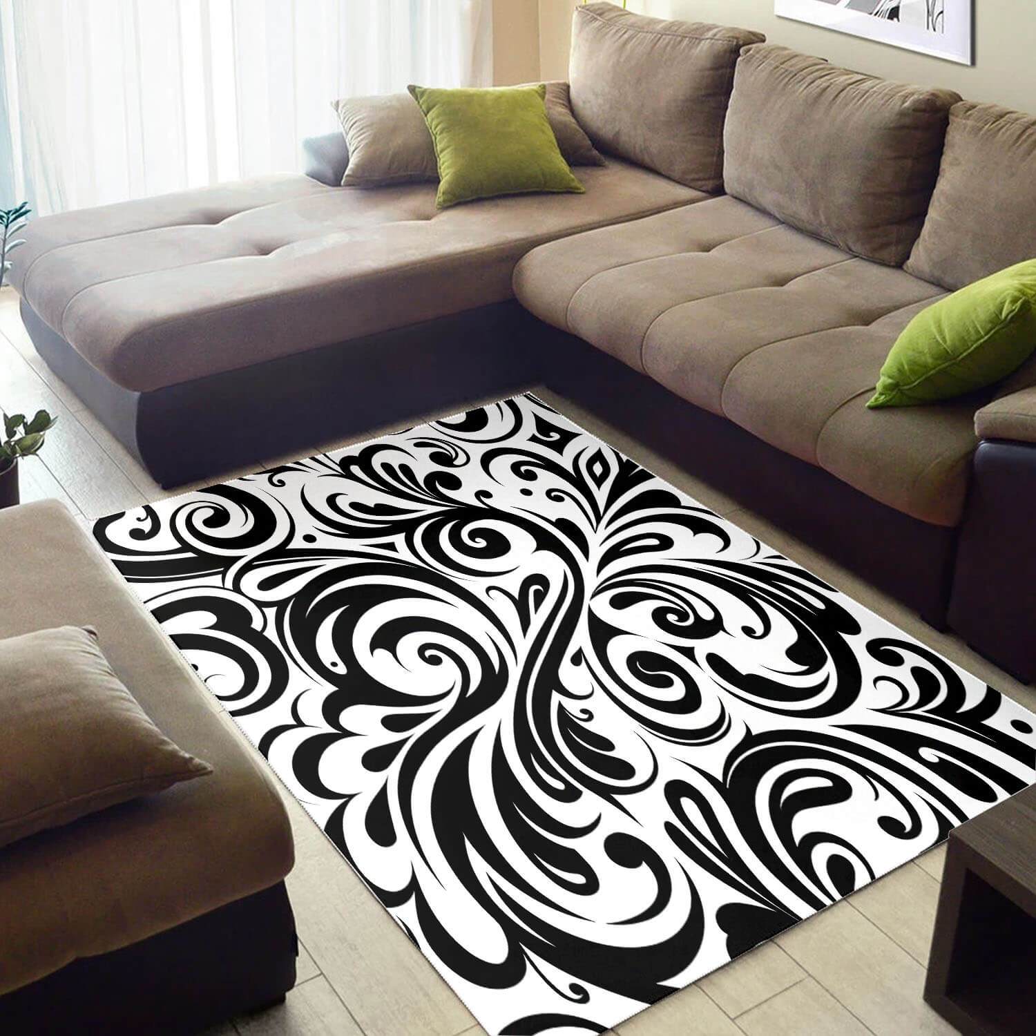 Beautiful African Awesome Afro American Afrocentric Pattern Art Style Floor Themed Home Rectangle Rug