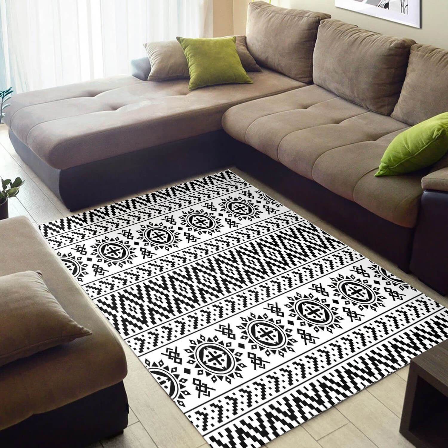 Beautiful African Cute Black History Month Ethnic Seamless Pattern Themed Room Rectangle Rug