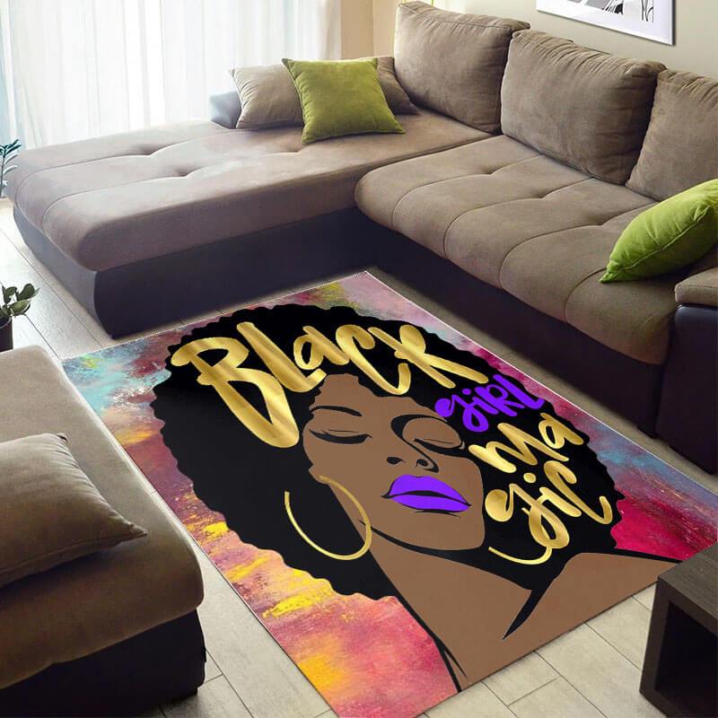 Beautiful African Fancy Print Queen Design Floor Room Rectangle Rug