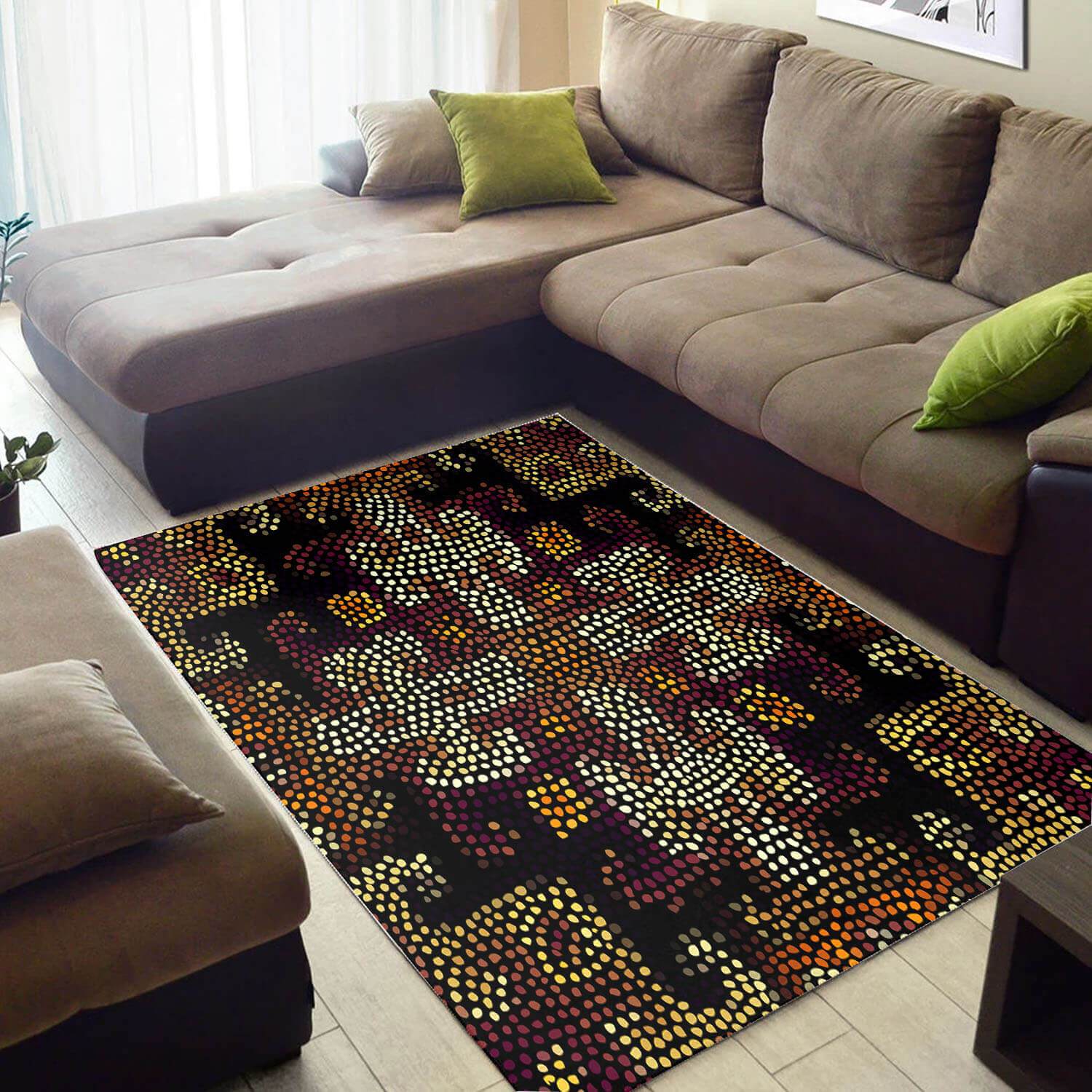 Beautiful African Holiday American Black Art Ethnic Seamless Pattern Design Floor Carpet Style Rectangle Rug
