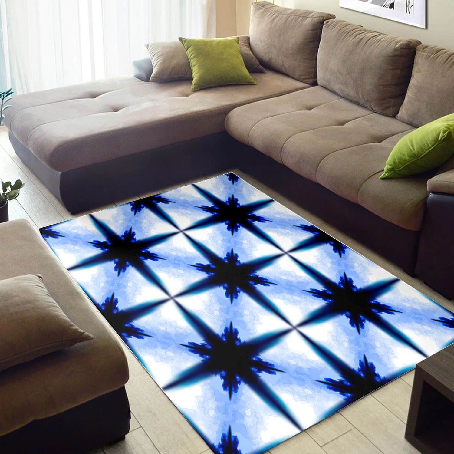 Beautiful African Natural Hair Afrocentric Pattern Art Style Area House Rectangle Rug