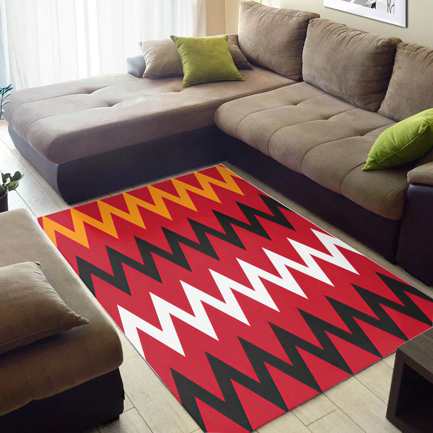 Beautiful African Style Afrocentric Art Design Floor Carpet Room Rectangle Rug