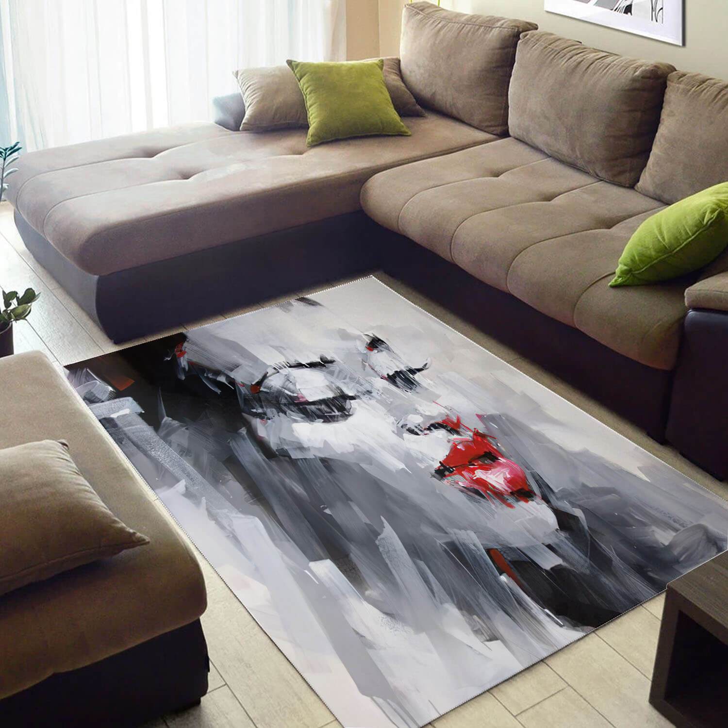 Beautiful African Style Cute American Melanin Woman Carpet Themed Home Rectangle Rug