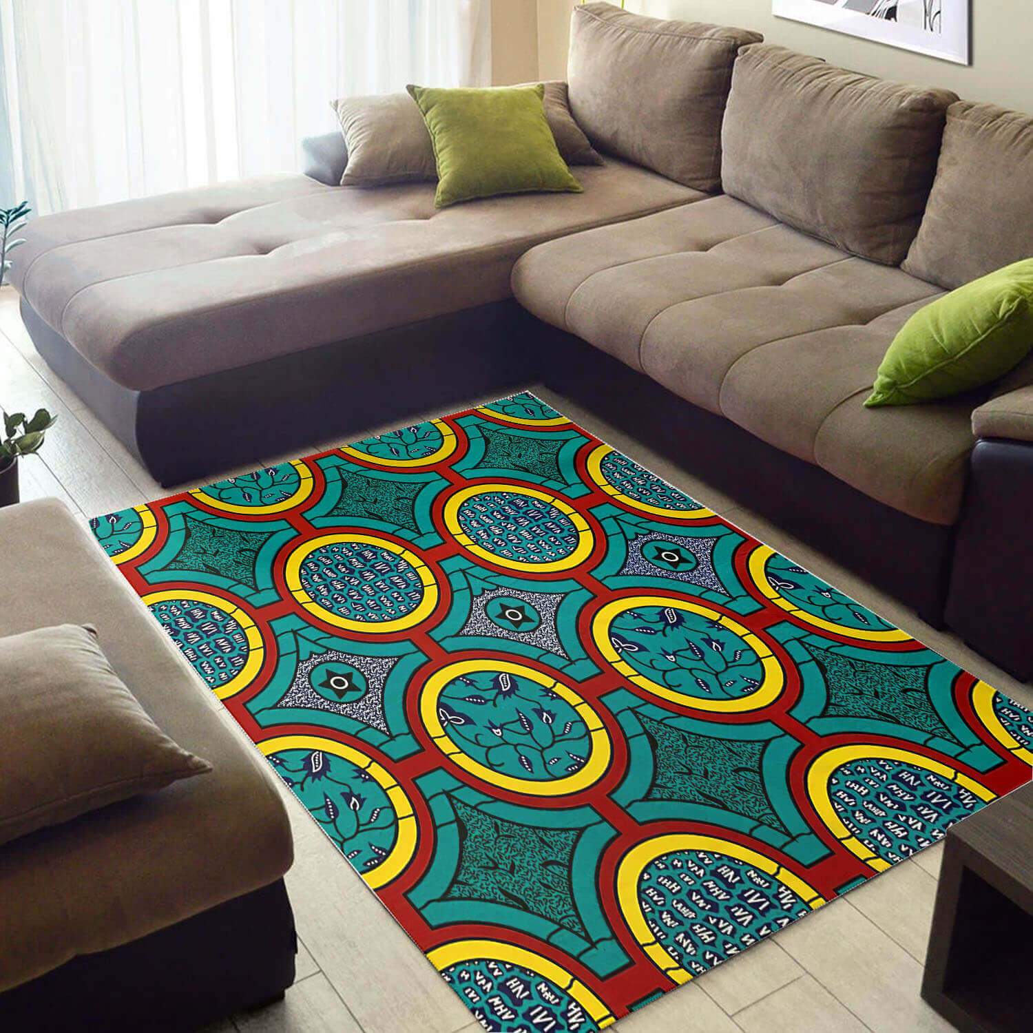 Beautiful African Style Nice Print Afrocentric Art Large Room Rectangle Rug
