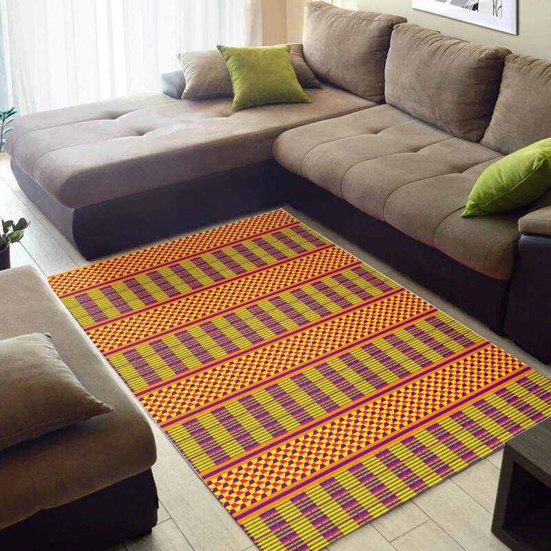 Beautiful African Unique Black History Month Seamless Pattern Themed Carpet Inspired Home Rectangle Rug
