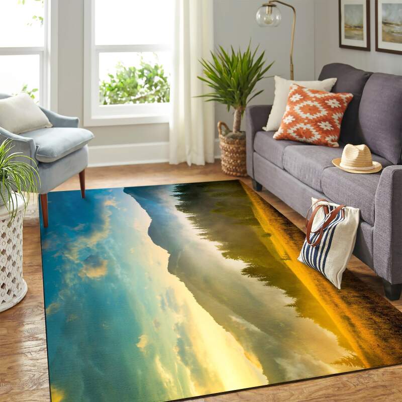 Beautiful Landscape Carpet Floor Area Rectangle Rug