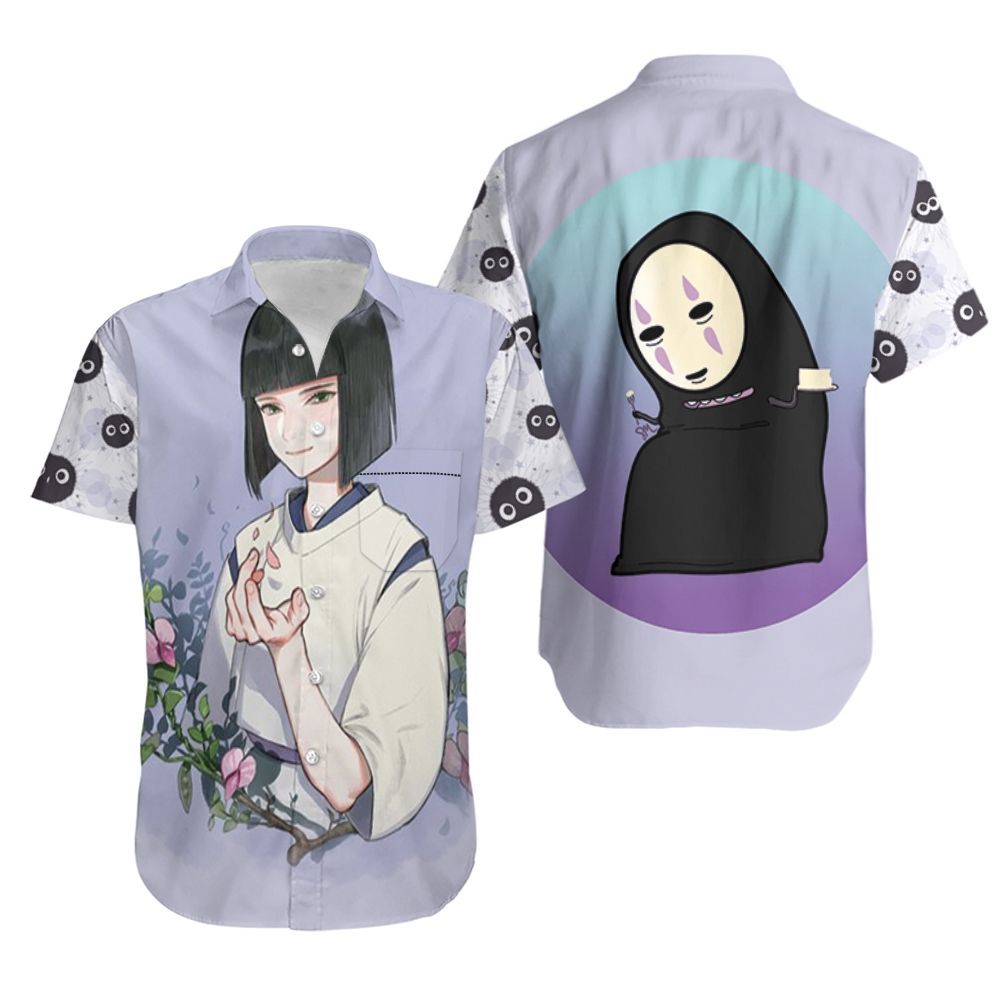Beautiful Nigihayami Kohaku Nushi Flower Spirited Away Ghibli Studio Anime Fan Hawaiian Shirt