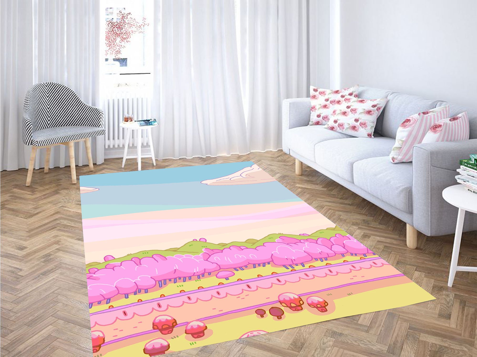 Beautiful Place Adventure Time Carpet Rectangle Rug