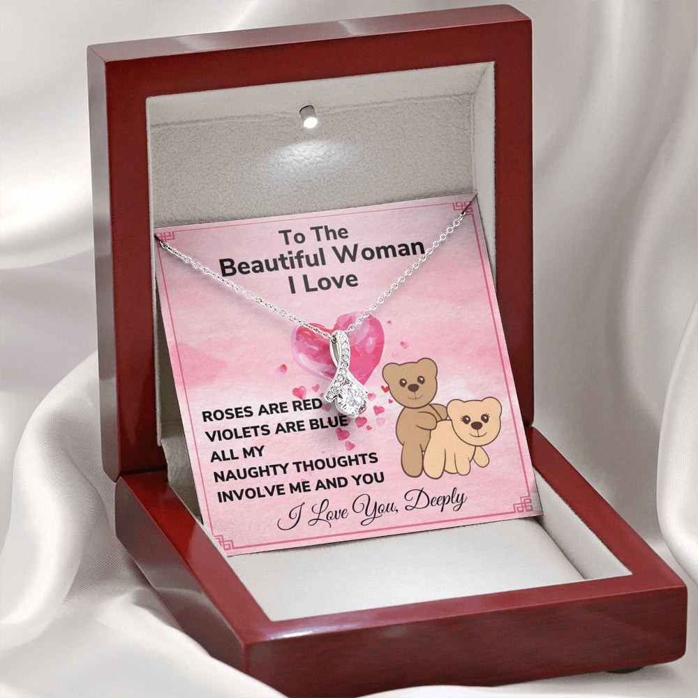 Beautiful Woman, Naughty Thoughts – Alluring Beauty Necklace