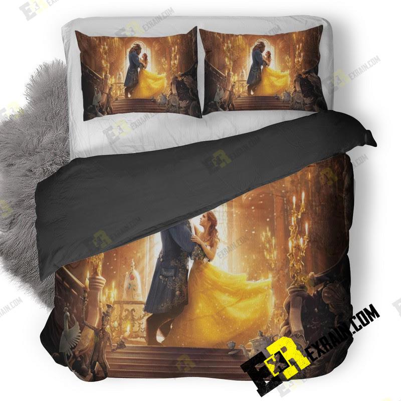 Beauty And The Beast 8K To 3D Customized Duvet Cover Bedding Set