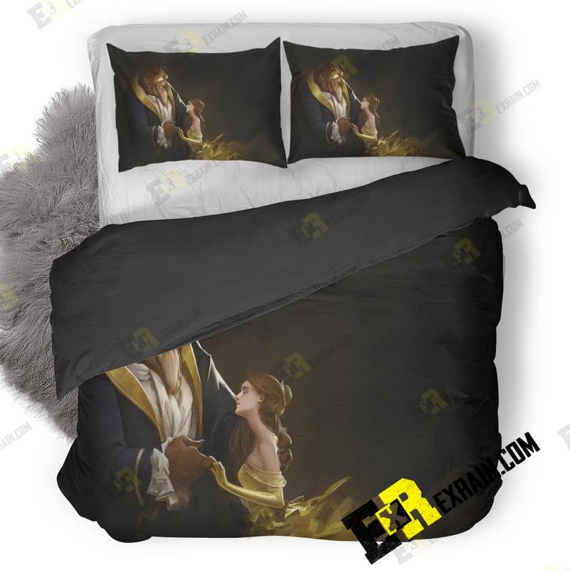 Beauty And The Beast Artwork Lu 3D Customized Duvet Cover Bedding Set