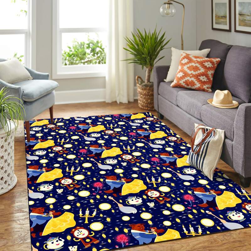 Beauty And The Beast Carpet Rectangle Rug