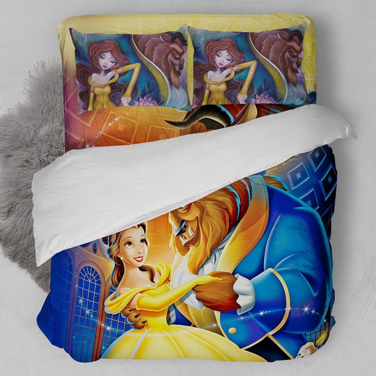 Beauty And The Beast Duvet Cover Bedding Set