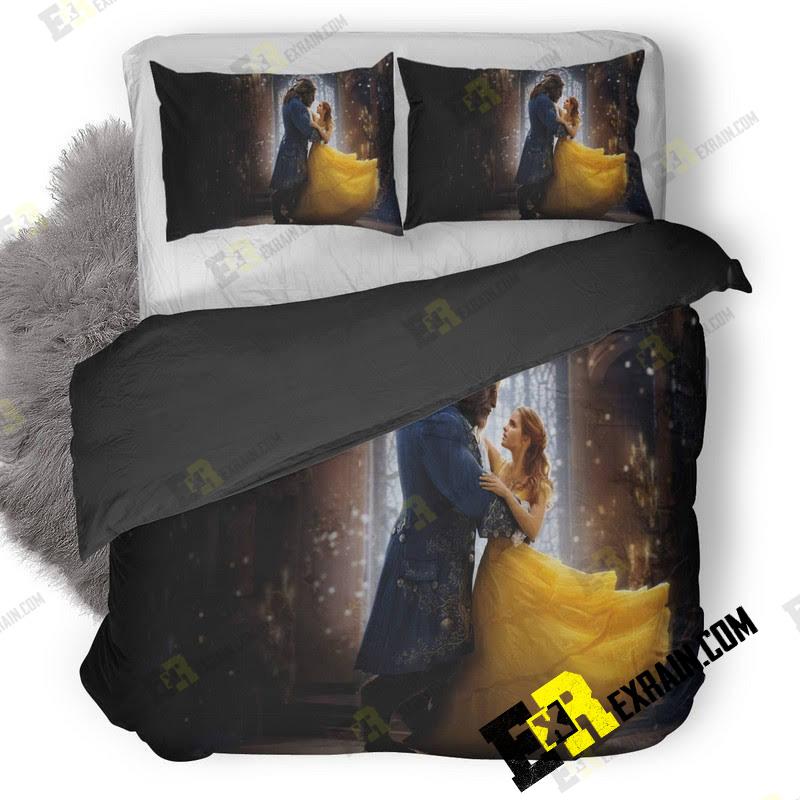 Beauty And The Beast Hd Img 3D Customized Duvet Cover Bedding Set
