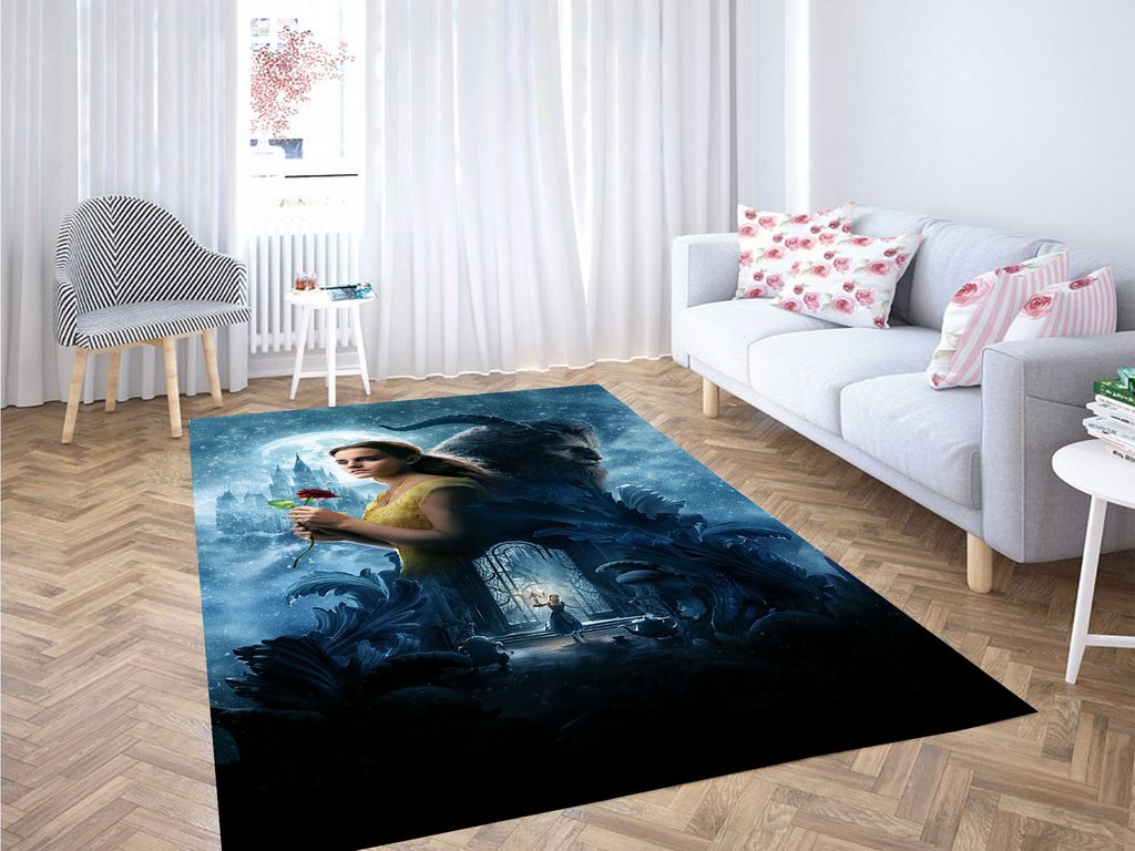 Beauty And The Beast Wallpaper Living Room Modern Carpet Rectangle Rug