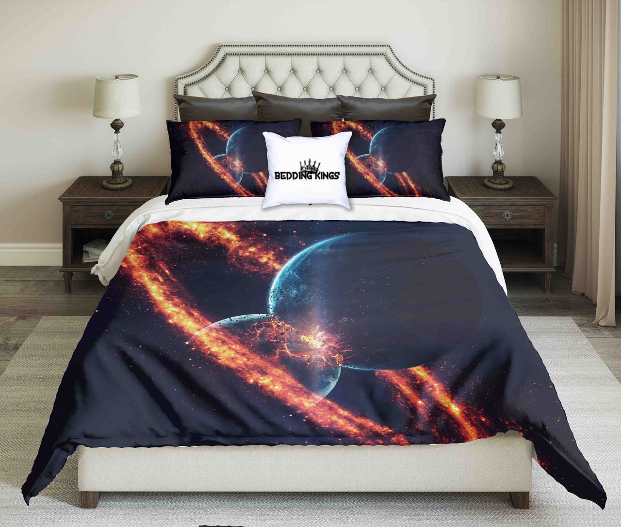 Beauty Of Deeppace Design Kings 3D Customized Duvet Cover Bedding Set