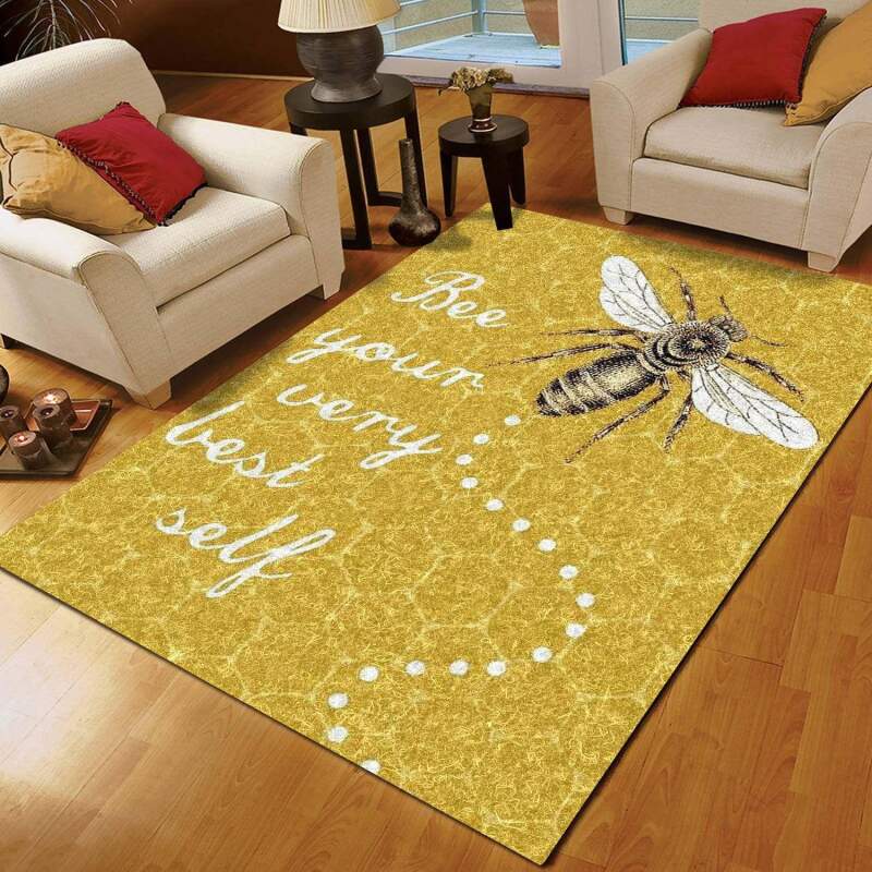 Bee Rectangle Rug