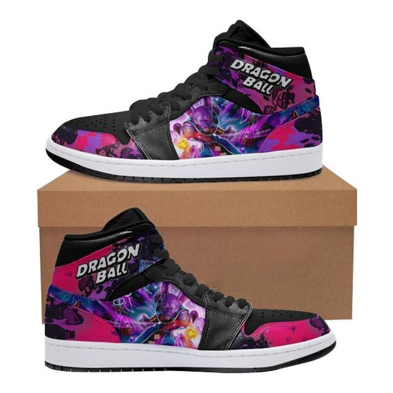 Beerus Dragon Ball 2 High Top Air Jordan Sneaker, Air Jordan Hightop
