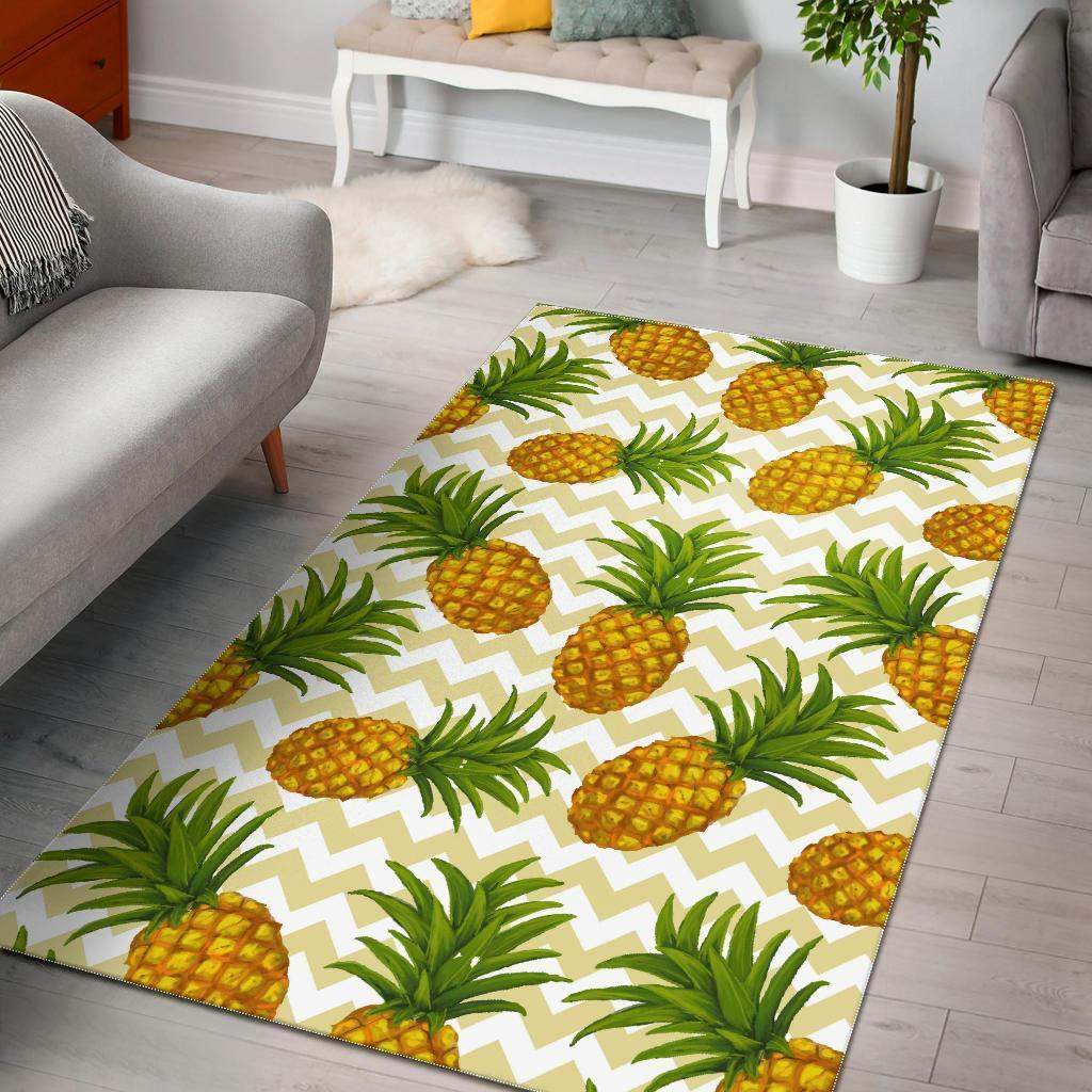 Beige Zig Zag Pineapple Limited Edition Rectangle Rug