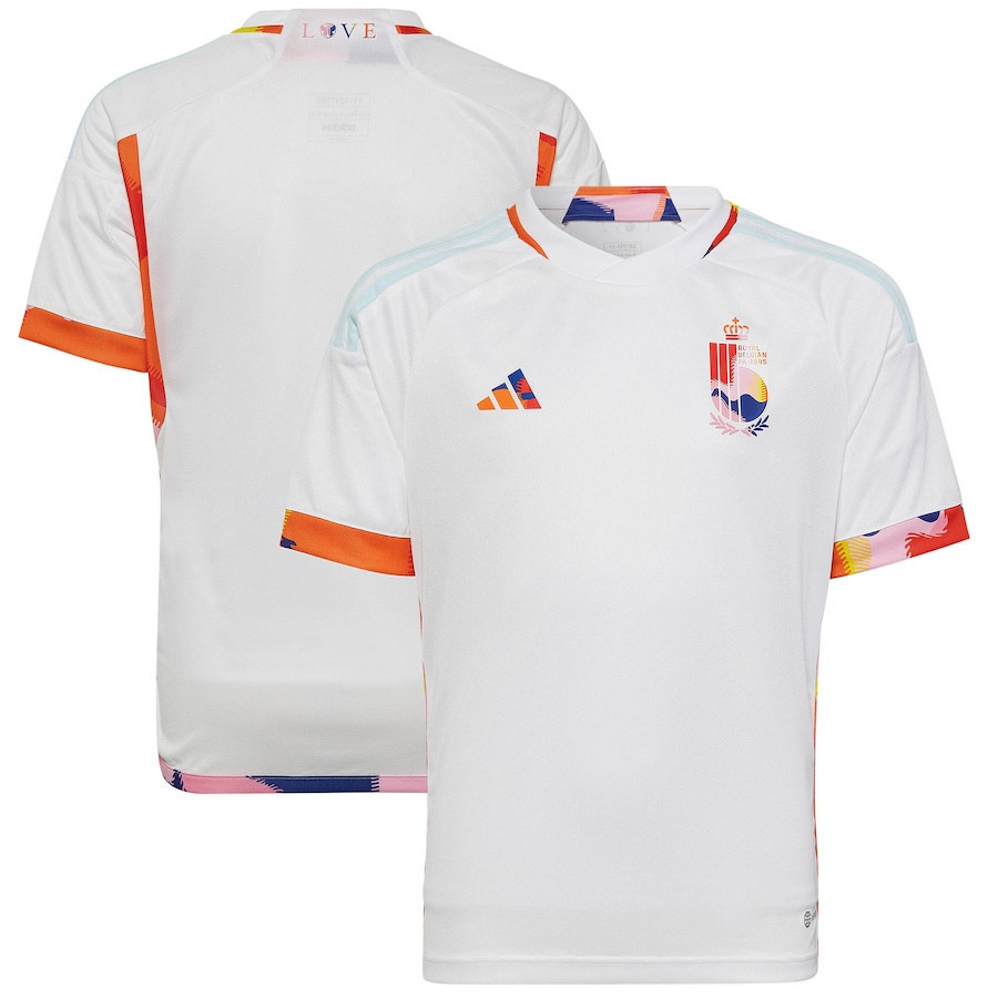 Belgium National Team 2022-23 Qatar World Cup Away Soccer Jersey – White