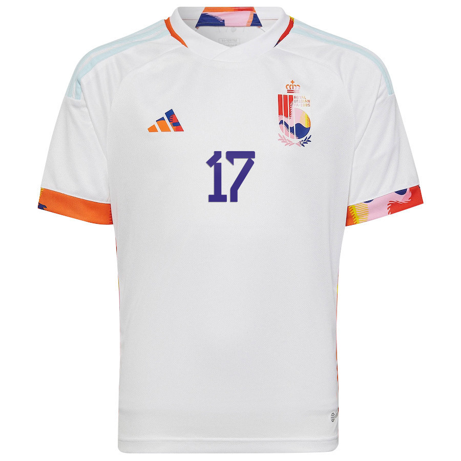 Belgium National Team 2022-23 Qatar World Cup Divock Origi 17 Away Soccer Jersey –