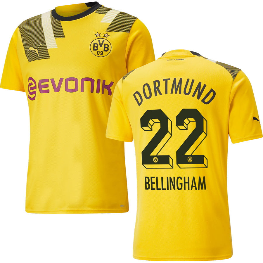 Bellingham 22 Borussia Dortmund Men 2022/23 Third Soccer Jersey – Yellow