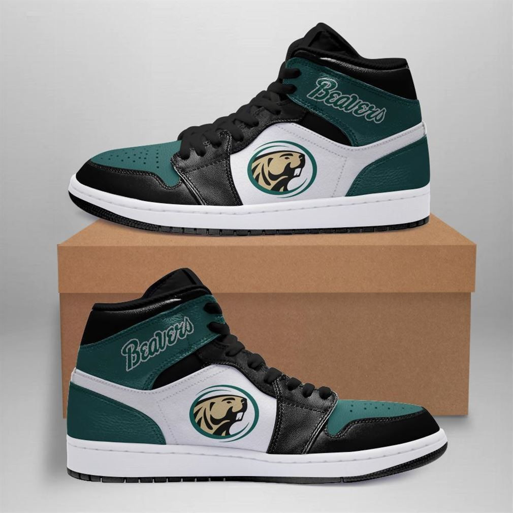 Bemidji State Beavers NCAA Fashion The best Sneakers Basketball Shoes Leather High Top Air Jordan Sneaker, Air Jordan Hightop