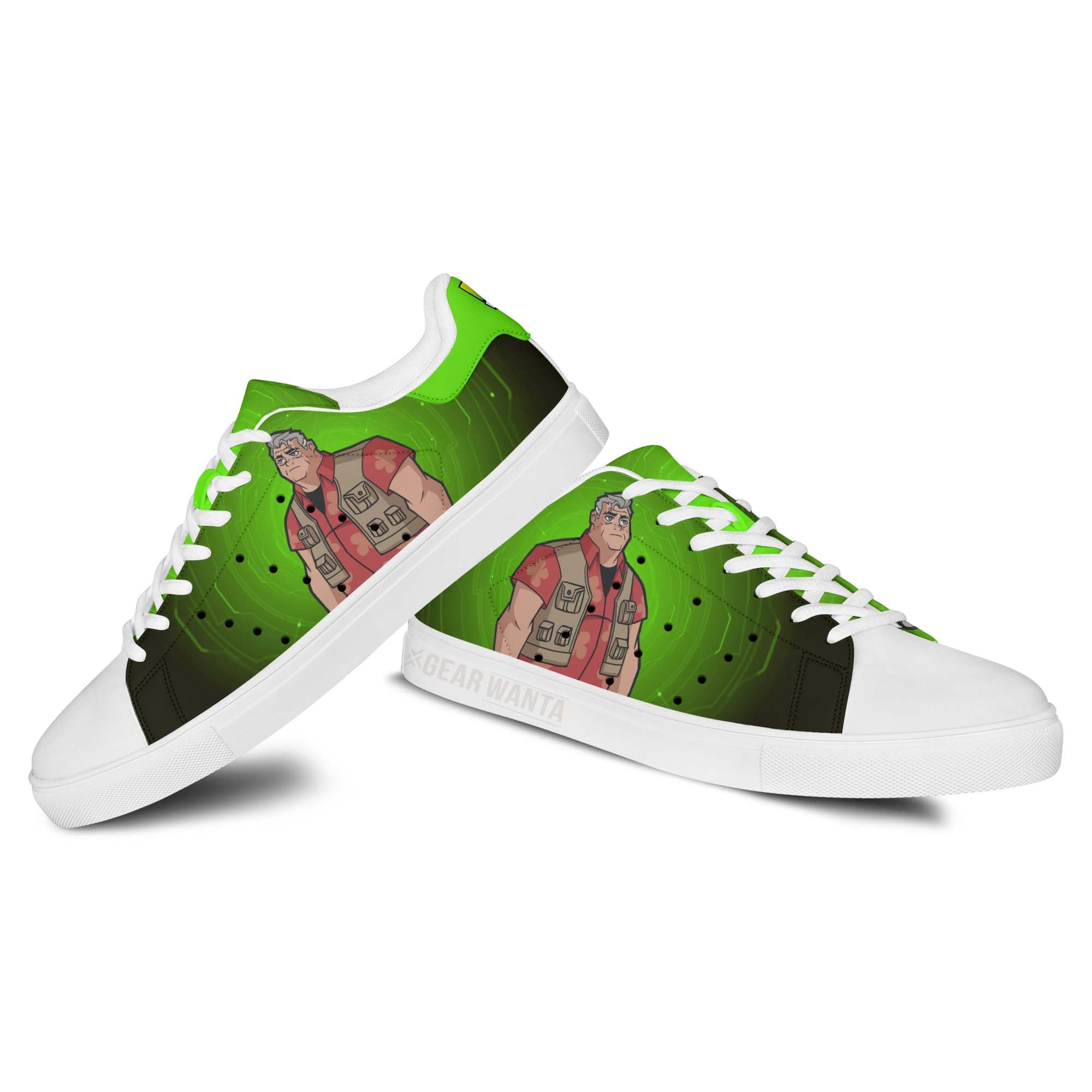 Ben 10 Max Tennyson Skate Shoes Custom