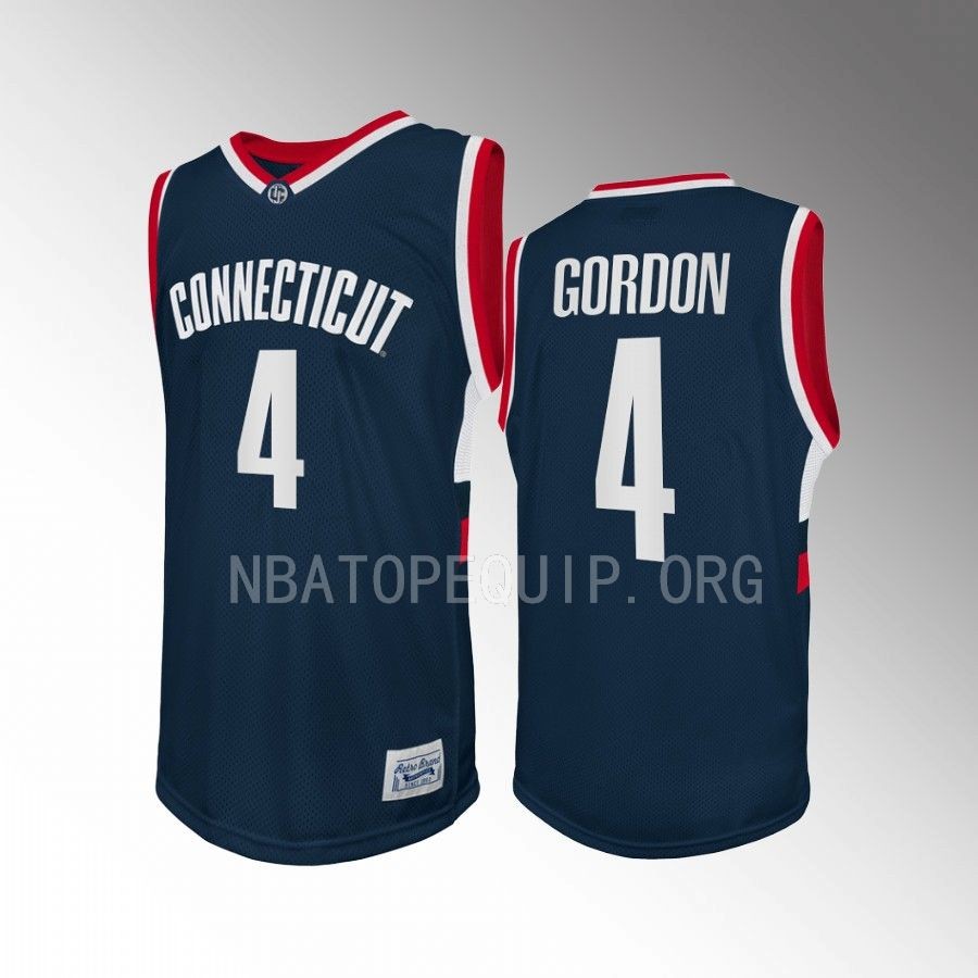 Ben Gordon UConn Huskies Navy Jersey Retro Alumni