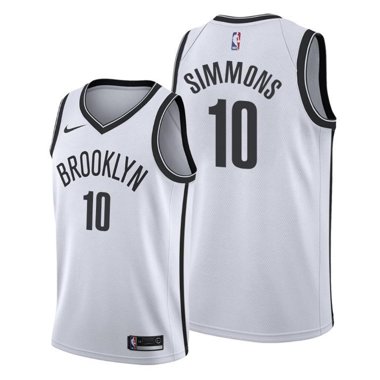 Ben Simmons 10 Brooklyn Nets Association Edition White Stitched Jersey 2022 Trade – Men Stitched Jersey