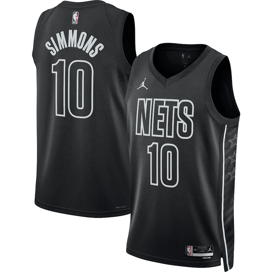 Ben Simmons 10 Brooklyn Nets Men 2022/23 Statement Edition Swingman Stitched Jersey