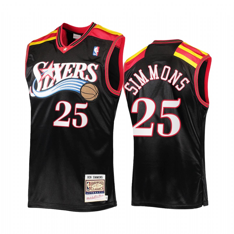 Ben Simmons 25 Philadelphia 76ers Commemorative Classic Black Jersey Limited