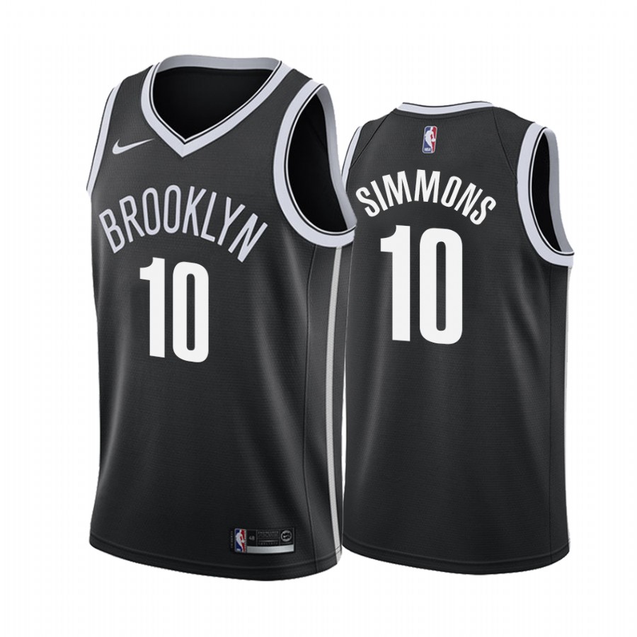 Ben Simmons Brooklyn Nets Black #10 Icon Edition Jersey 2022 Trade