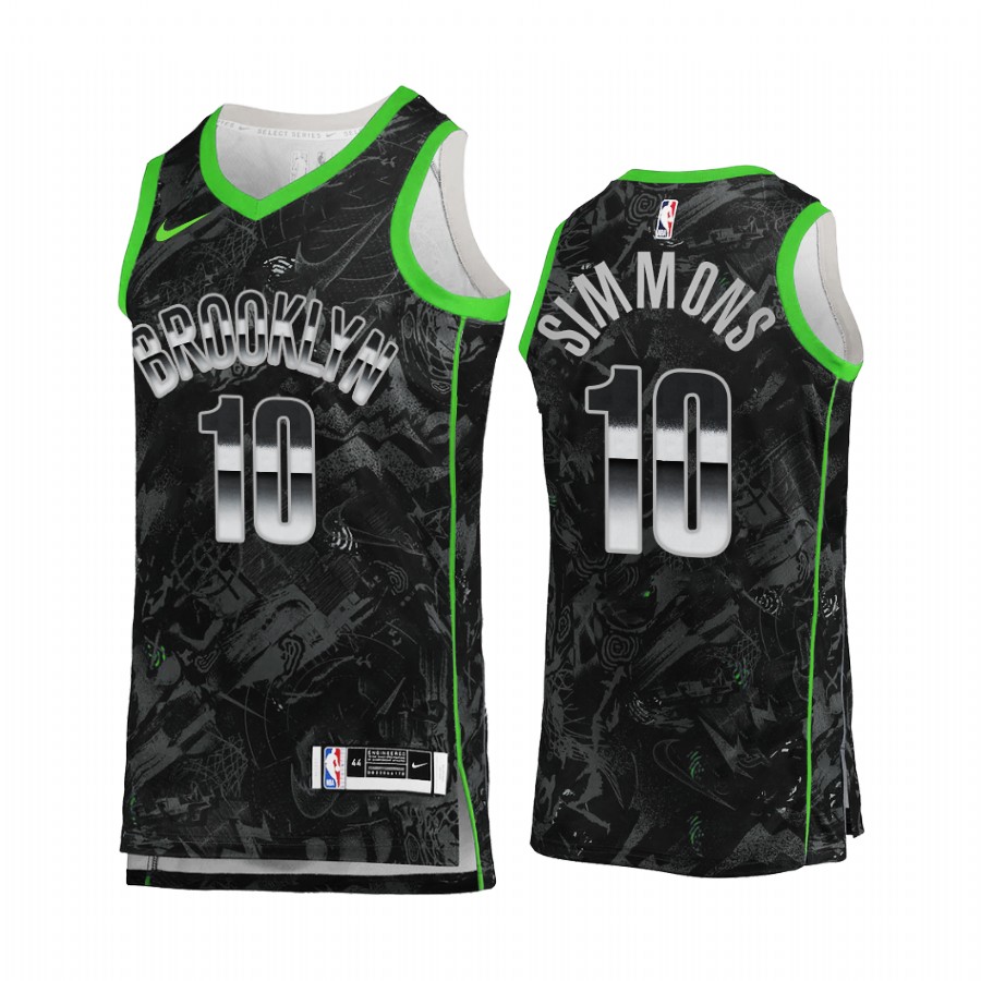 Ben Simmons Brooklyn Nets Black #10 Select Series Jersey 2022 New Number